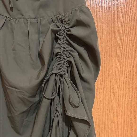 Chic Olive Green Ruffle Scarlet Darkness dress - Picture 3 of 15